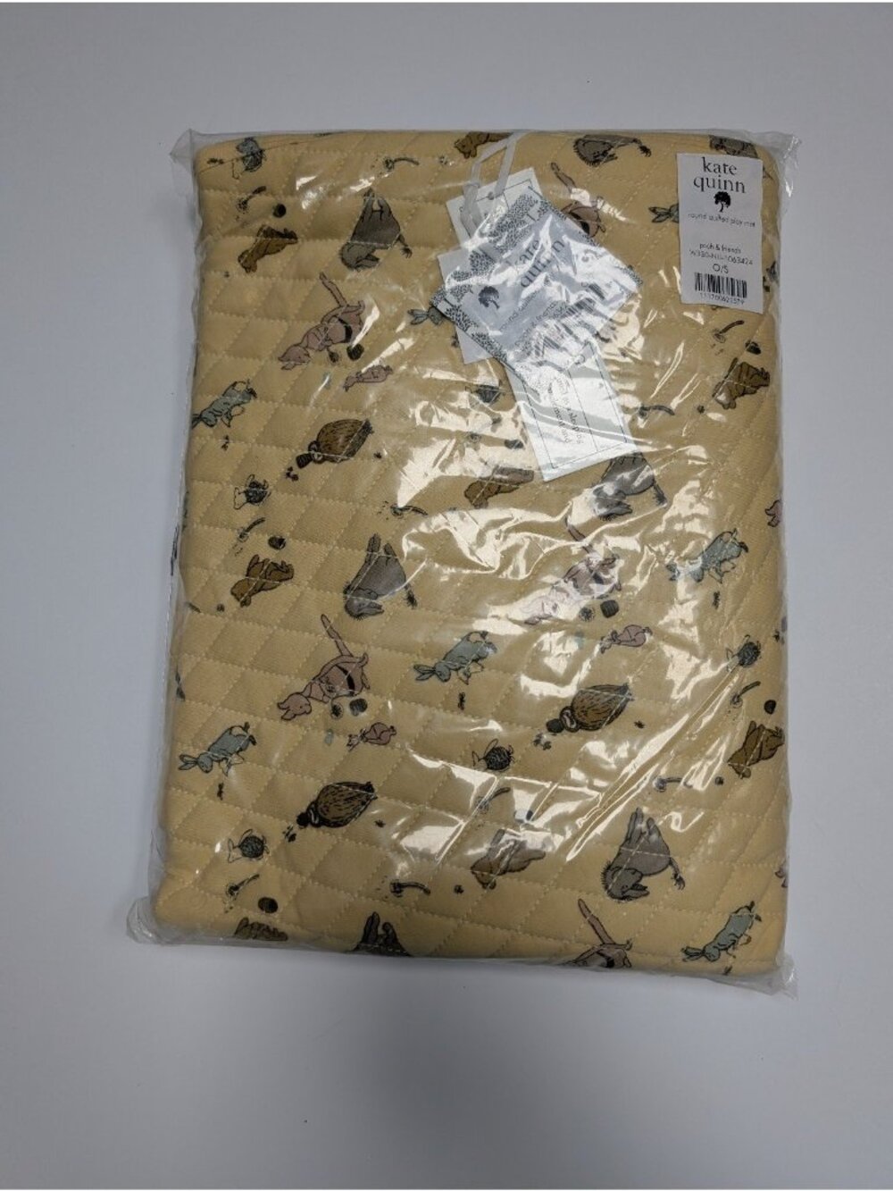 Kate Quinn OrganicCotton Winnie the Pooh & Friends Round Quilted Playmat Blanket